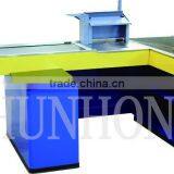 Store Supermarket Mechanical Counter With Conveyor Belt and Keyboard Holder