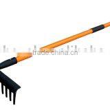 AR014 STEEL RAKE WITH LONG FIBREGLASS HANDLE