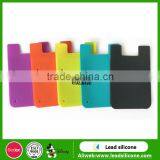 Custom Logo Silicone Mobile Phone Card Holder,Silicone Smartphone Card Pocket thumbnail-2