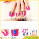26 Pcs of 10 Sizs Reusable Spill Resistant Manicure Finger Cover Nail Art Polish Guide Stencil Shield thumbnail-3