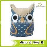 Store More Stone Filling Cute Owl Spot Blue Door Stopper thumbnail-1