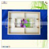 Restaurant Servicing Decorating Polished Pine Wooden Craft Plate Tray thumbnail-3