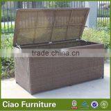 Outdoor Cushion Box Rattan Plastic Storage Box thumbnail-2