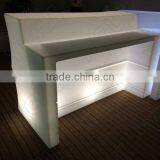 Low Back Restaurant Chairs Fiber Optic Lights Restaurant Bar Counter Table