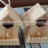 Natural Solid Wooden Bird House thumbnail-2