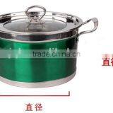 Colorful Stainless Steel Induction Bottom Soup Pot Cooking Pot Set thumbnail-6