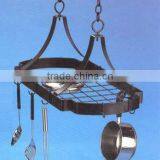 Wrought Iron Hanging Pot Rack thumbnail-1