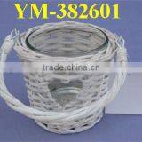 Cheap White Willow Antique Candle Holder With Handle thumbnail-1