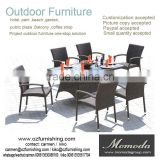 9070 Experience Eco-friendly indoor wicker dining sets Customized Outdoor Furniture Patio PE Wicker Rattan Garden Dining set