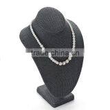 2015 Hotsell High Quality Linen Covered Fashion Jewelry Display Neck Stands thumbnail-3
