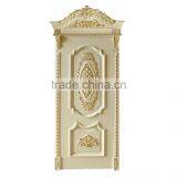 Classic Elegant French Rococo Style Golden and White Floral Carving Solid Wood Internal Door BF12-05234b thumbnail-4