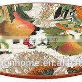 GOLDEN PEAR LARGE METAL TRAY thumbnail-1