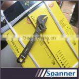 Steel adjustable spanner wrench American type spanners