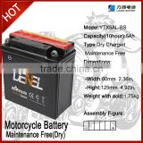 Rechargeable high power ytx5l-bs motorcycle dry battery