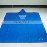 Disposable Plastic Color Rain Poncho With Hood thumbnail-1