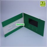 Paper Material Digital LCD Video Brochure , 4.3 inch Video Greeting Card