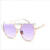 UCHOME Custom Promotional Double Metal Frame Sunglasses ,Genuine Mosaic Female Sun Glasses thumbnail-5
