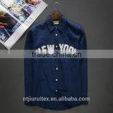 100% Cotton Applique Men's Shirt ,long Sleeve Shirt,Emboridery Patch Cut Shirt thumbnail-1