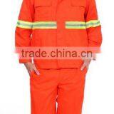 Orange and Green Reflective Two Pieces Construction Man's Dustman Workwear Uniform thumbnail-1