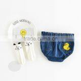 2017 Wholesale Toddler Unisex Small Denim Bloomer Shorts thumbnail-2