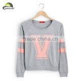 Long Sleeve O Neck Custom Women T Shirt Printing With Pattern thumbnail-1