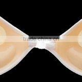 Fashionable Backless Strapless Padded Lace Triangle Bra thumbnail-3