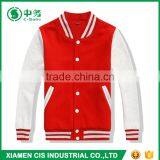 Popular Style Custom Logo Print Mens Black Plain Varsity Baseball Jacket for Sale thumbnail-5