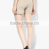 China Suppliers Women Board Shorts,Chino Beige Solid Cotton Casual Cargo Loose Fit Shorts Apparel thumbnail-2