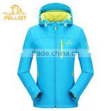 Pure Color Polyester Waterproof Softshell Women's Spring Jacket thumbnail-3