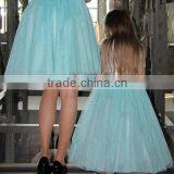 Wholesale Mother Daughter Matching Dress Light Blue Tulle Skirt for Mommy and me thumbnail-1