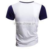 High Quality Wholesale Bulk Striped 100%Cotton T-shirt Men's Tshirts thumbnail-4