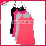 Fashion Designer Custom Women Wholesale Seamless Plain White Tank Top thumbnail-1