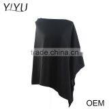 Custom Fashion Cashmere Wool Knitted Women Poncho Sweater thumbnail-1