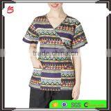 New Style Wholesale Custom Nurse Uniform Medical Scrub Top Hospital Fashionable Nurse Uniform Designs thumbnail-1