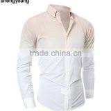 Custom Men's Gradient Tie Dye Printing Long Sleeves Dress Shirts in Guangzhou thumbnail-4