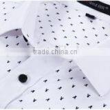 Long Sleeve Man's Dress Fashionable Printed Work Cotton Uniform Elongated t Shirt thumbnail-6