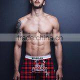 Christmas Decor 88% Polyester 12% Spandex Big Factory Mass Supply Mens Brief Underwear