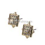 Customized Unique Gold Jhumka Square Hiphop Earrings Wholesale Earrings Wholesale thumbnail-1