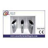 Pedestrian Security Turnstiles Flap Barrier Gate for Airport Passenger Terminal