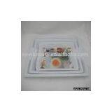 Melamine Tray 3PCS Melamine Tray Set Melamine Tableware Melamine Ware Tableware House Ware thumbnail-1