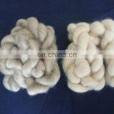 Sharrefun Dehaired and Combed Pure Cashmere Tops White/light Grey/brown thumbnail-1