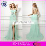 CE98 Attractive Sexy Low Open Back Split Front Halter Light Green Chiffon Evening Dress thumbnail-3
