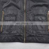 2015 Last Fashion Handsome Faux Fur Lining pu Leather Man Fur Coat thumbnail-5