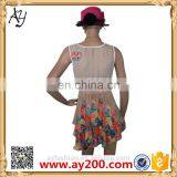 High Quality Floral Printed Sleeveless Cocktail Dress Wholesale Dresses thumbnail-4