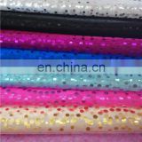 beautiful dot printed organza for gift wrapping foil printed organza fabric
