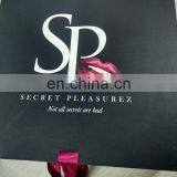 Black Color Cmyk Printing Logo Ribbon Folding Packing Boxes thumbnail-5