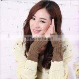 Wholesale Autumn and Winter Half Acrylic Gloves Hook Flower Type Knitting Women Warm Gloves thumbnail-2
