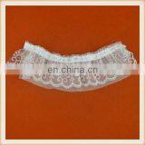 Latest Wholesale Border Lace White Fancy Nylon Lace Embroidery Ruffled Lace Trim for Girl Suits thumbnail-2