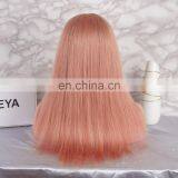 2018 New Fashion Long Hair Pink Color With Dark Roots Full Lace Wig With Baby Hair thumbnail-4