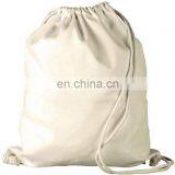 Plain White Blank Organic Cotton Sport Gym Sack Rope Drawstring Bag thumbnail-2